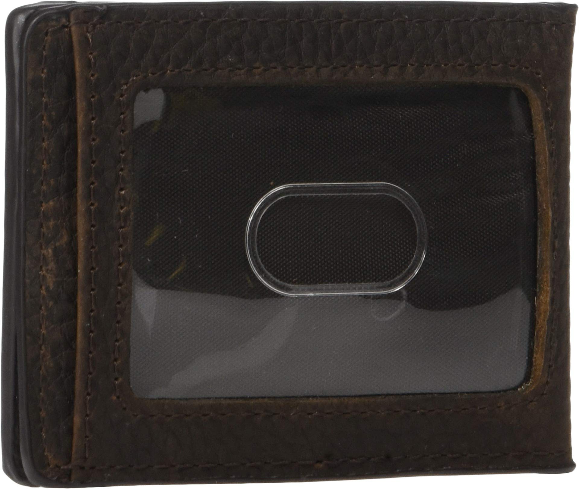 Ariat Ariat Shield Bottle Opener Money Clip Bifold Wallet Brown Rowdy One Size