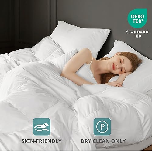 Miniatura 4 de Madison Park Edredón tamaño Queen, relleno de plumón alternativo de alta necesidad, edredón de invierno de microfibra acolchada 3D, bucles en las