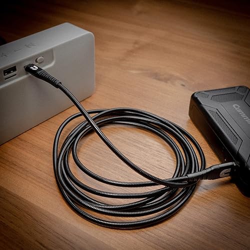 Miniatura 5 de Cummins Cable de carga largo de acero flexible USB-A a cable de carga micro CMN4715 de 8 pies