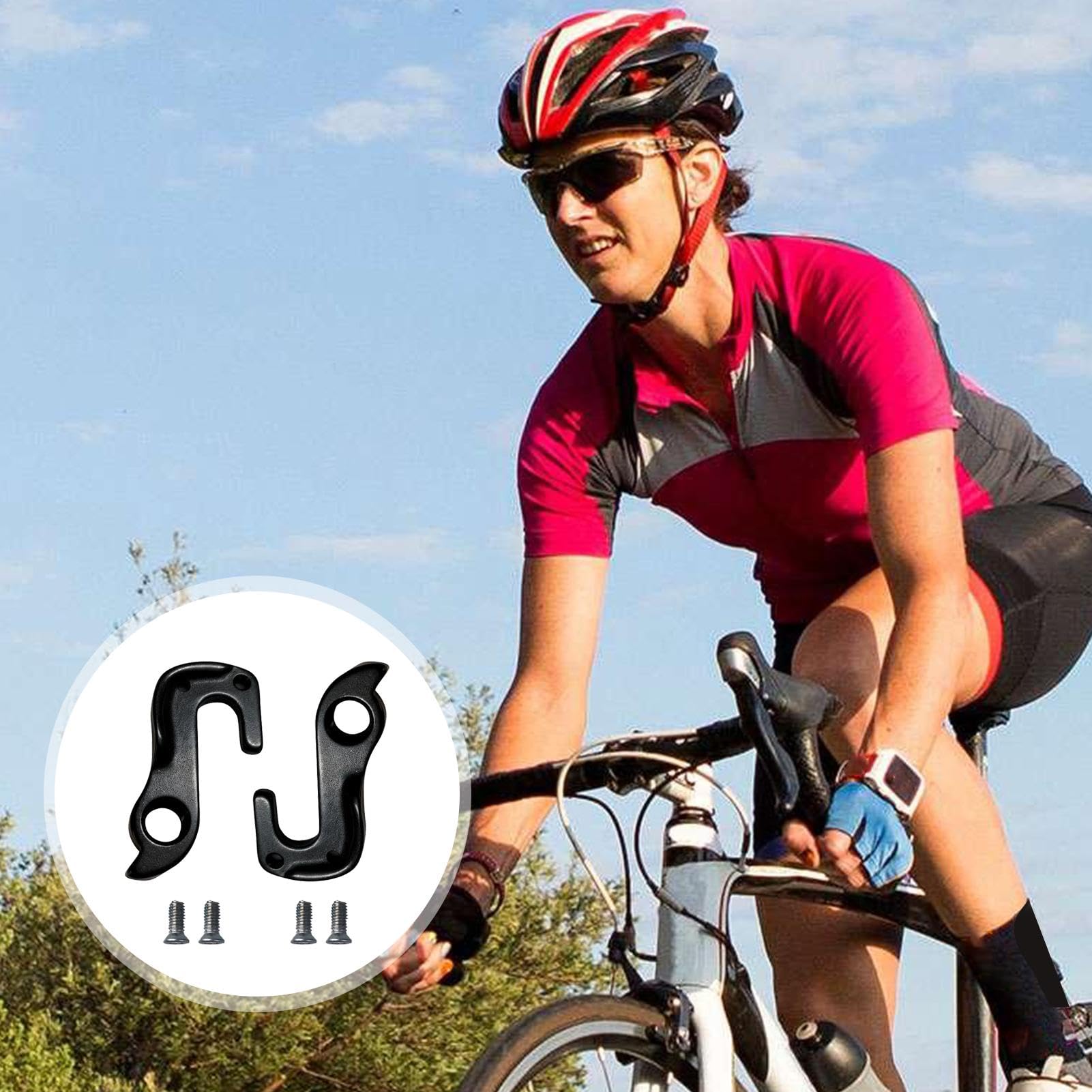 Patte De Dérailleur Arrière Pour Vélo – Crochet Mécanique Léger En Alliage D’Aluminium – Vis Incluses