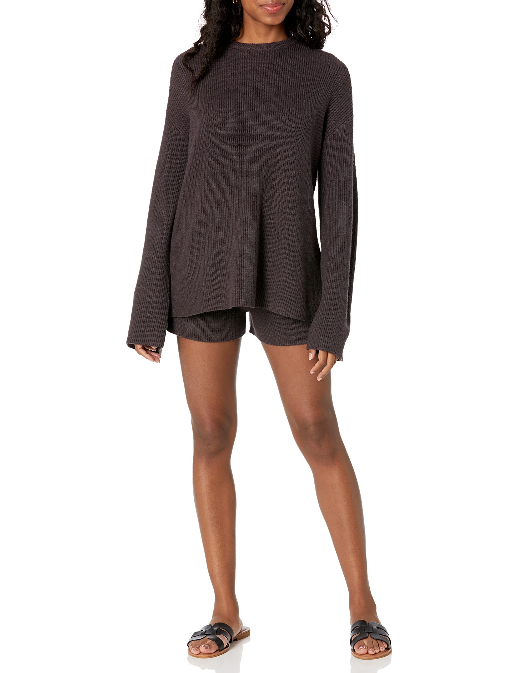 The Drop Women's Faith Pull-on Ribbed Sweater Short