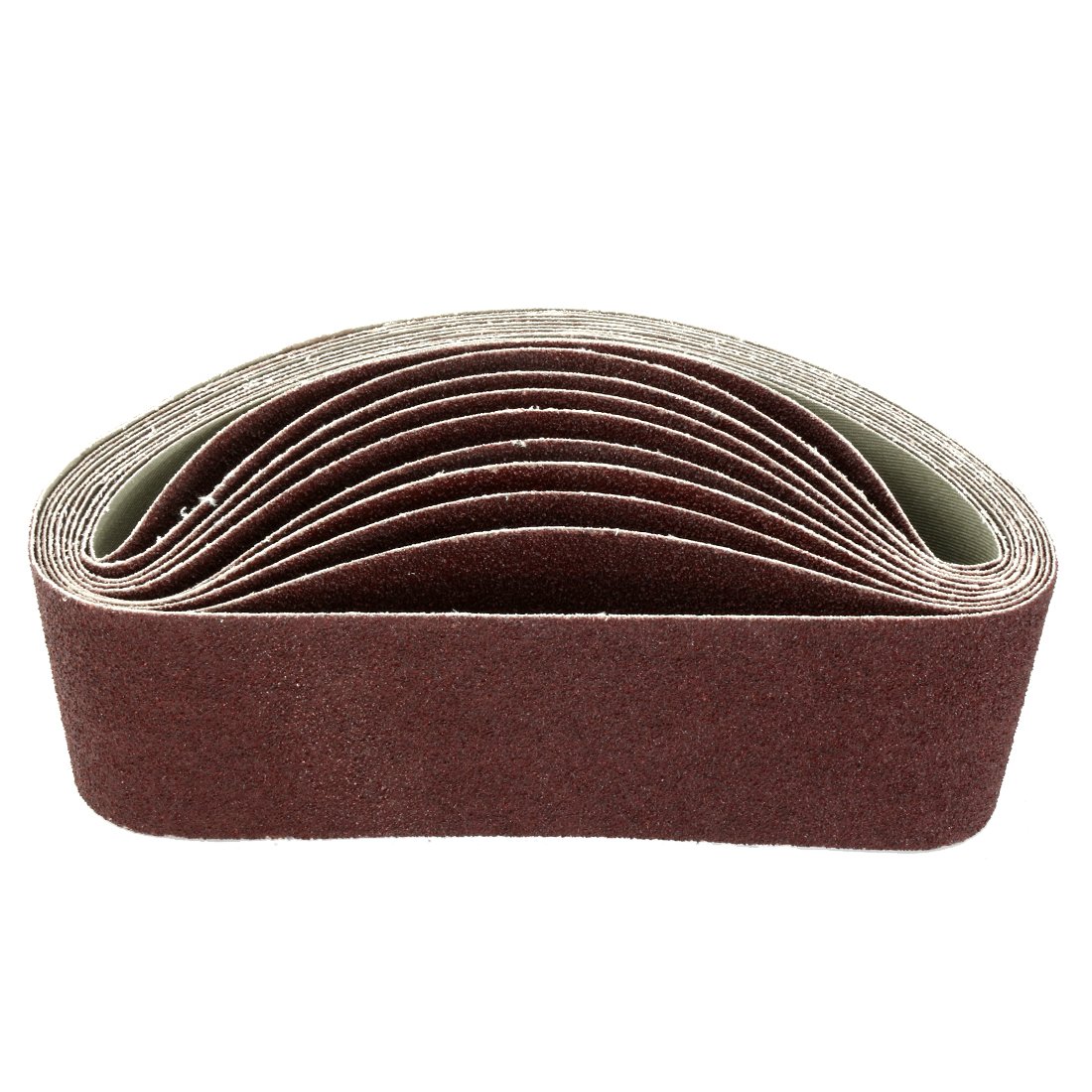 sourcing map 3"x21" 60 Ceinture de ponçage à l'oxyde d'aluminium 10pcs