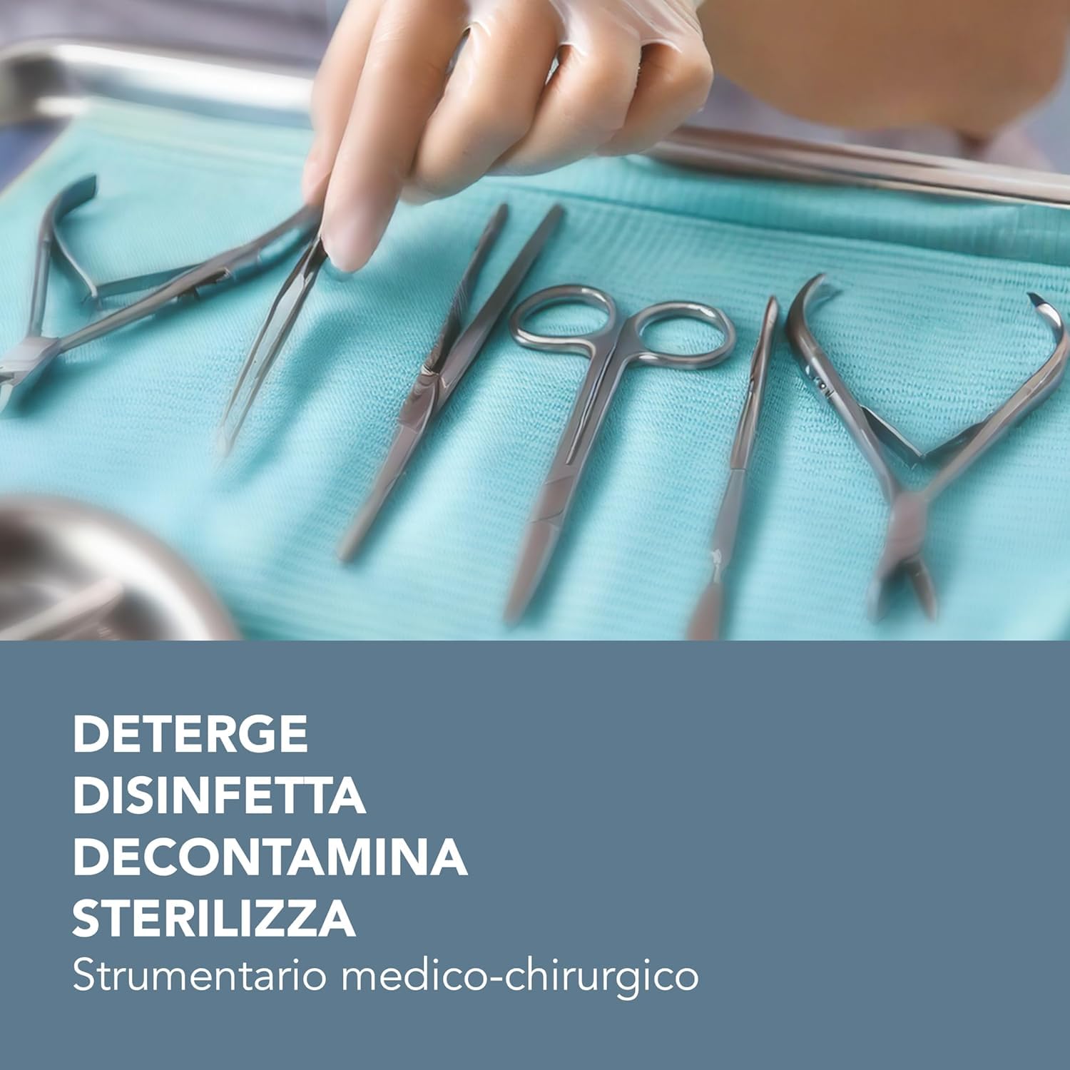 Sterilizzante a freddo in polvere Acido peracetico 1 kg GIOXIDO PLUS + Disinfettante decontaminante a base di Benzalconio cloruro 1000 ml GIOFERRI - Ideali per Ferri e strumenti