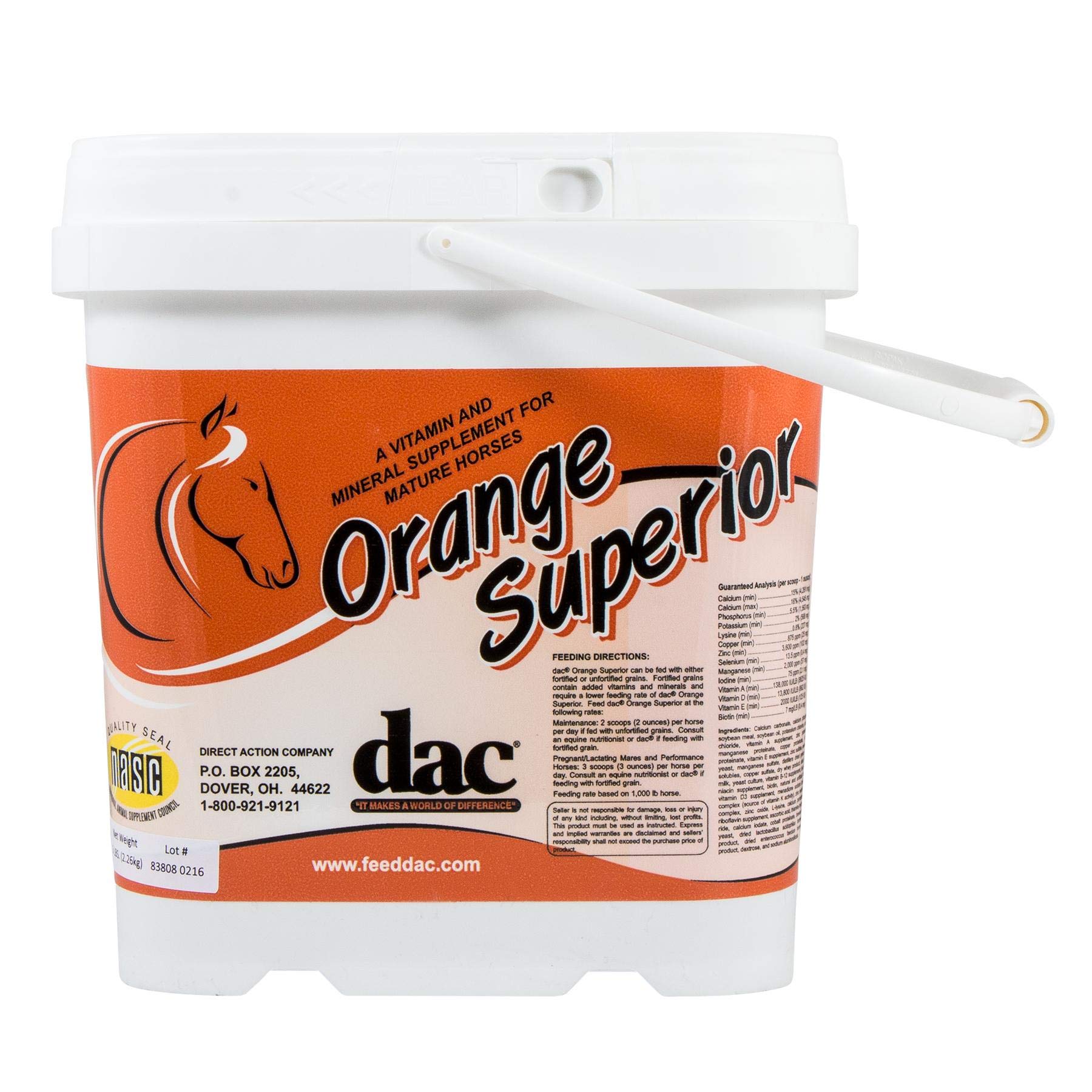 Buy DAC Orange Superior 5 lb Horse Equine Mineral Probiotic Amino s