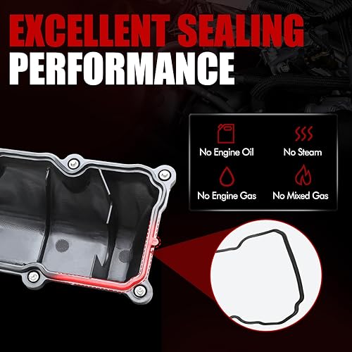 Miniatura 6 de MITZONE Cubierta de válvula lateral izquierda con gaskte y pernos compatible con Dodge Ram 1500 Durango Dakot Jeep Commander Grand Cherokee 4.7L V8