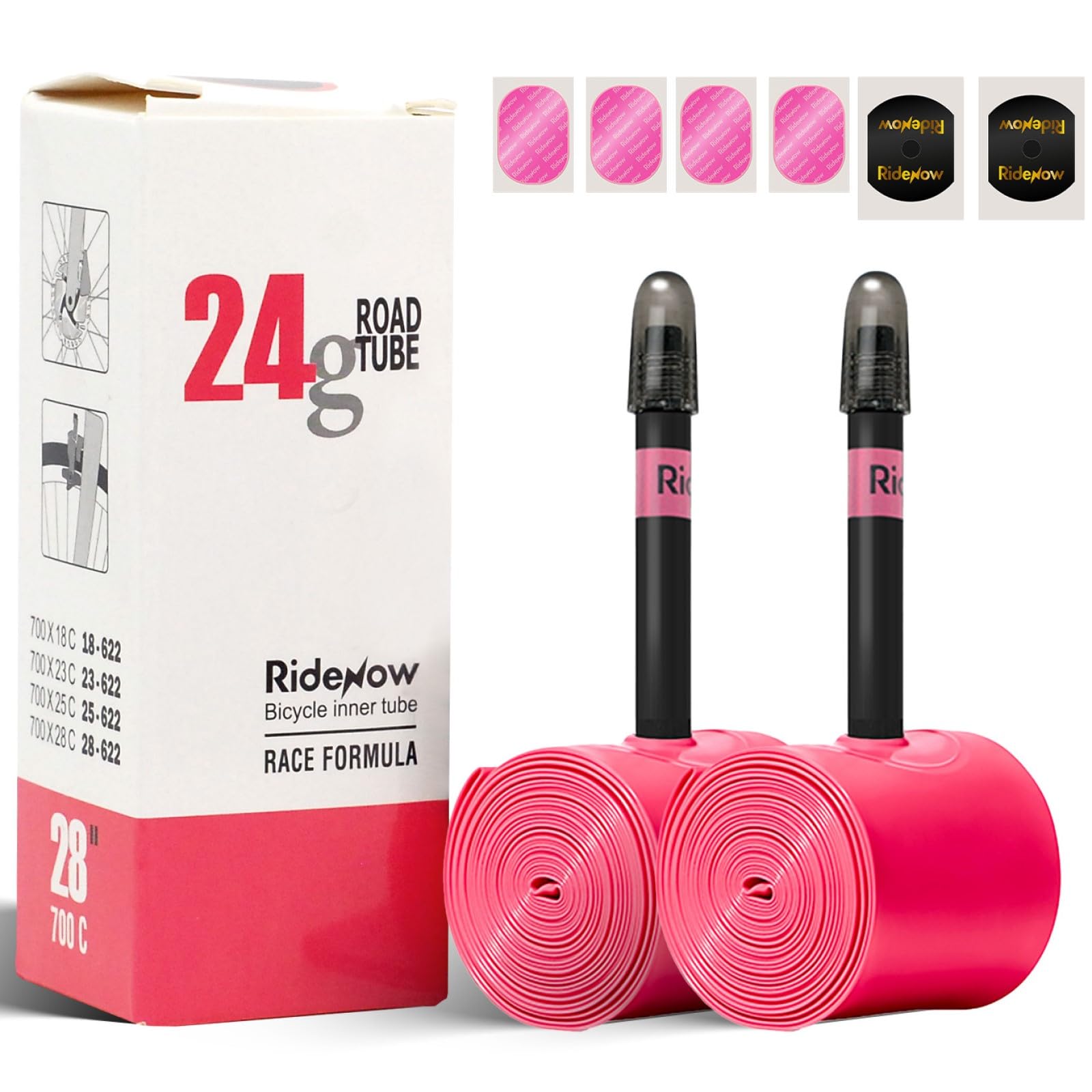 RideNow Manguera de TPU bicicleta de carretera 700 x 18-28C 700 x 18-32C 700 x 28-38C, ultraligera
