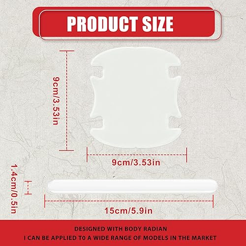 Miniatura 2 de Juego de 8 calcomanías transparentes 3D de protección contra arañazos para manija de puerta de automóvil, accesorios de protección universales,