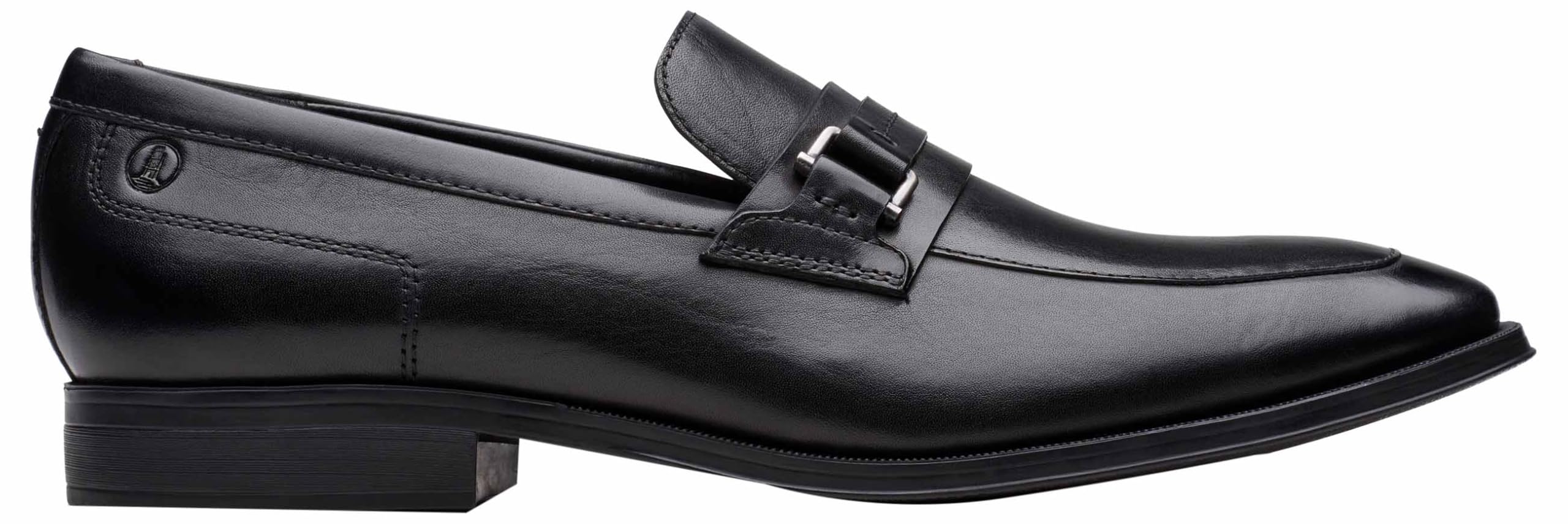Clarks Paulton Lo Mens Black Leather, 7.5