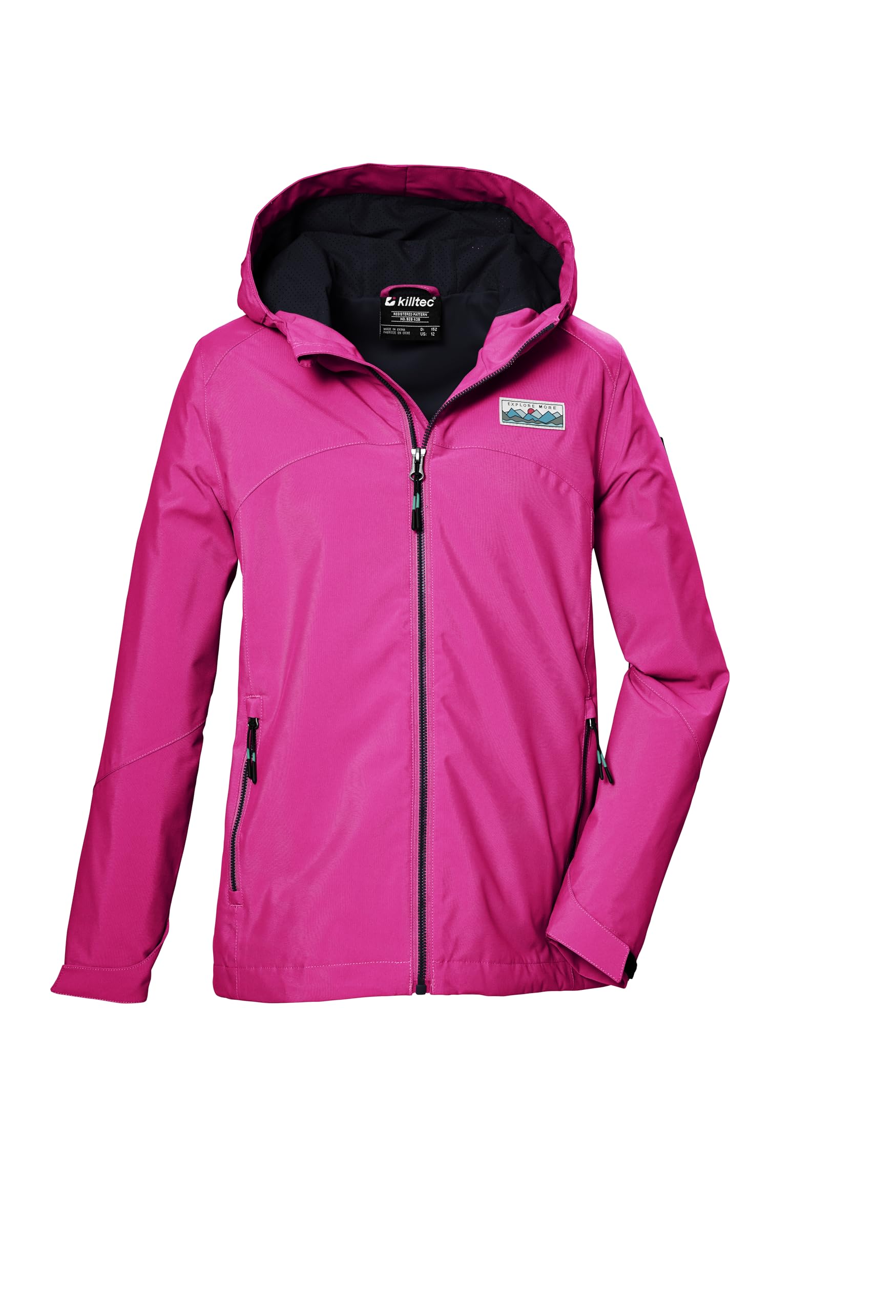 Killtec Kos 146 Grls Jckt Chaqueta funcional impermeable/chaqueta impermeable con capucha Niñas
