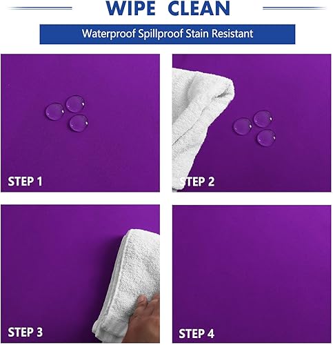 Miniatura 9 de Hiasan Mantel redondo de 80 pulgadas  Mantel de tela de poliéster impermeable resistente a las manchas a prueba de derrames, para comedor, cocina,