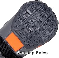 Vista 5 de Truelove - Botas para perro, impermeables, con correas reflectantes para protectores de patas, para perros pequeños, medianos y grandes