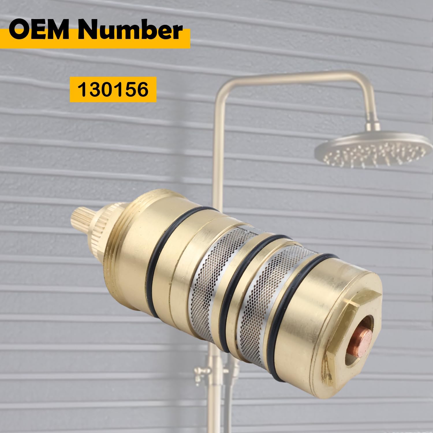 130156 Thermostatic Water Valve Compatible with Moen Thermostatic Cartridge for 3/4" inch Shower Faucet