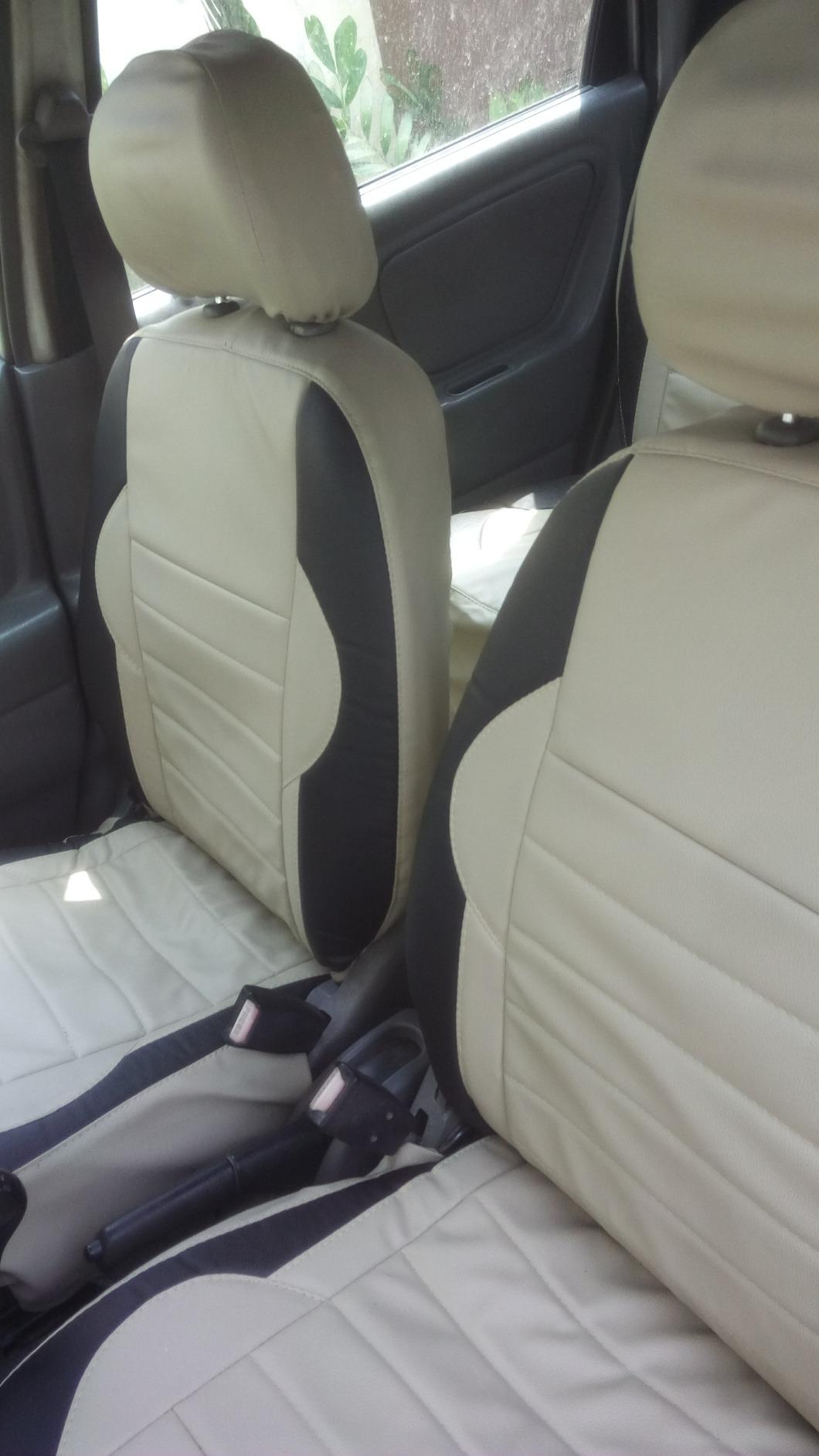 Khushal Faux Leather Maruti Alto 800 Car Seat Cover Front and Seat