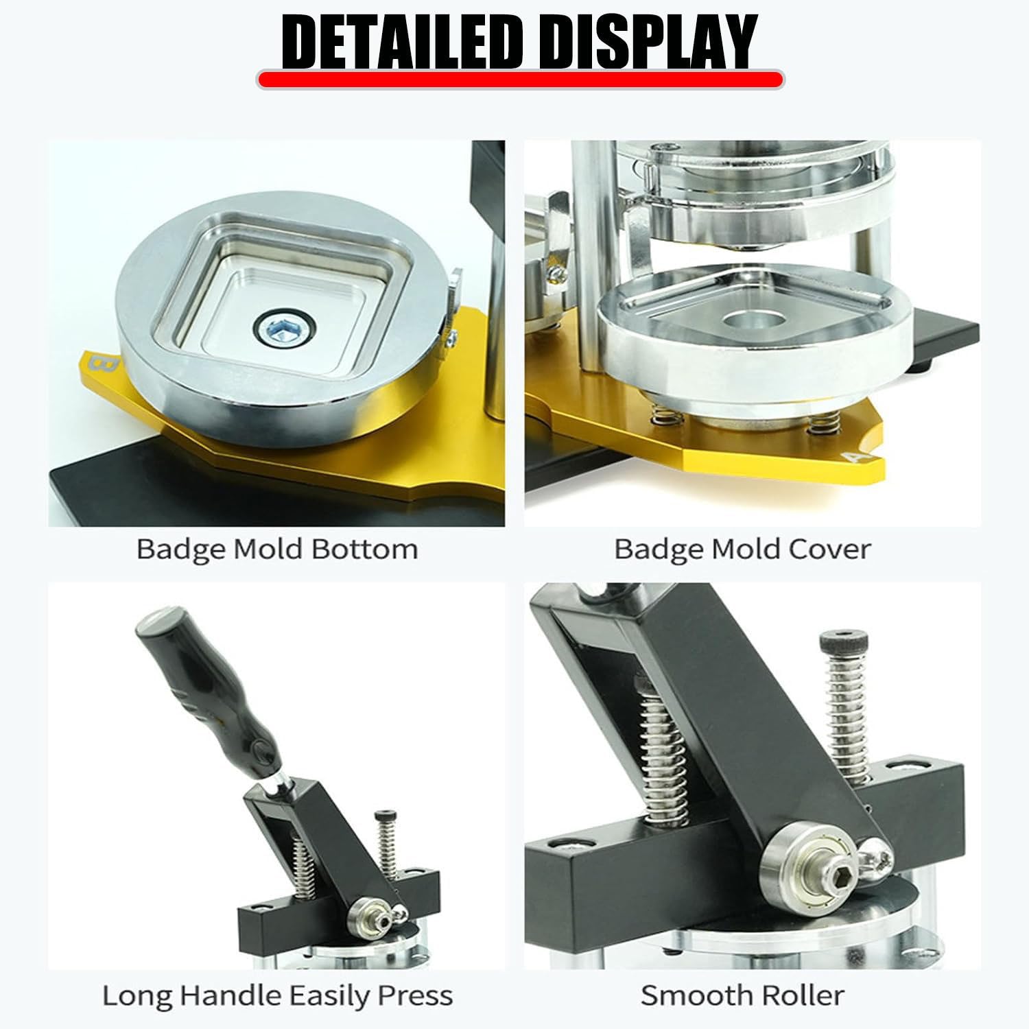 Kit De Máquina Para Hacer Imanes Cuadrados De Refrigerador De 50 X 50 Mm, Prensa Para Calcomanías De Fotos, Máquina Para Hacer Imanes, Con Cortador De Papel, 100 Piezas De Materiales.