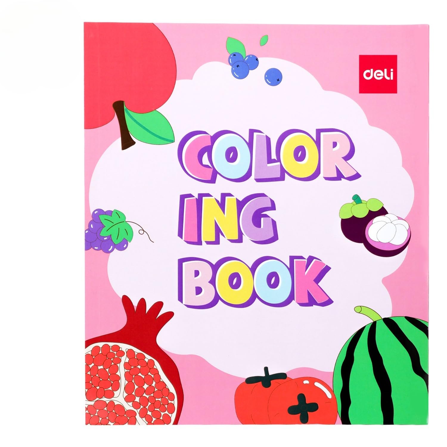 Deli EN041 12-Sheets Coloring Book, 210 x 180 mm Size, Assorted