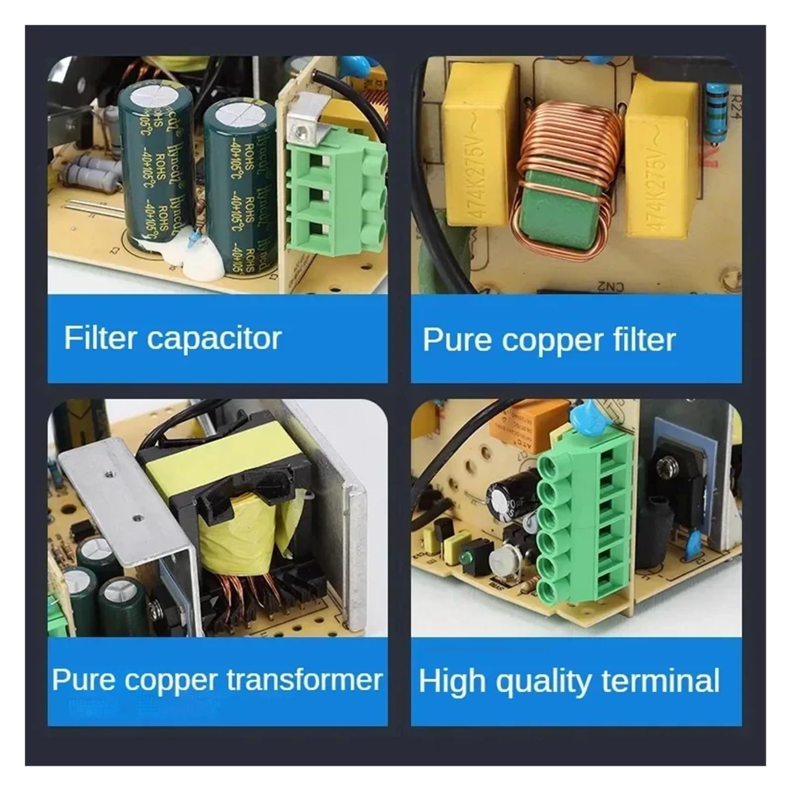 Netzteil Schaltnetzteil, NDR/EDR-Schaltnetzteil for Schienenmonta, NDR-75 120 150 240 480W-12 24V 48V Ausgang, industrielle DIN-Schiene,für LED Streifen, 3D Drucker,Radio(24V,480w)