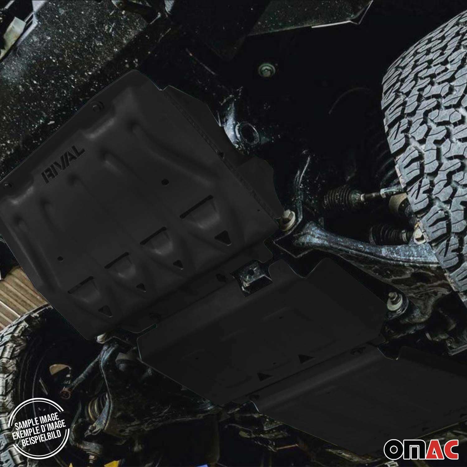 OMAC Unterfahrschutz Motorschutz Getriebeschutz kompatibel mit Mitsubishi Outlander 2.0/2.4/3.0 2012-2023 Einbausatz