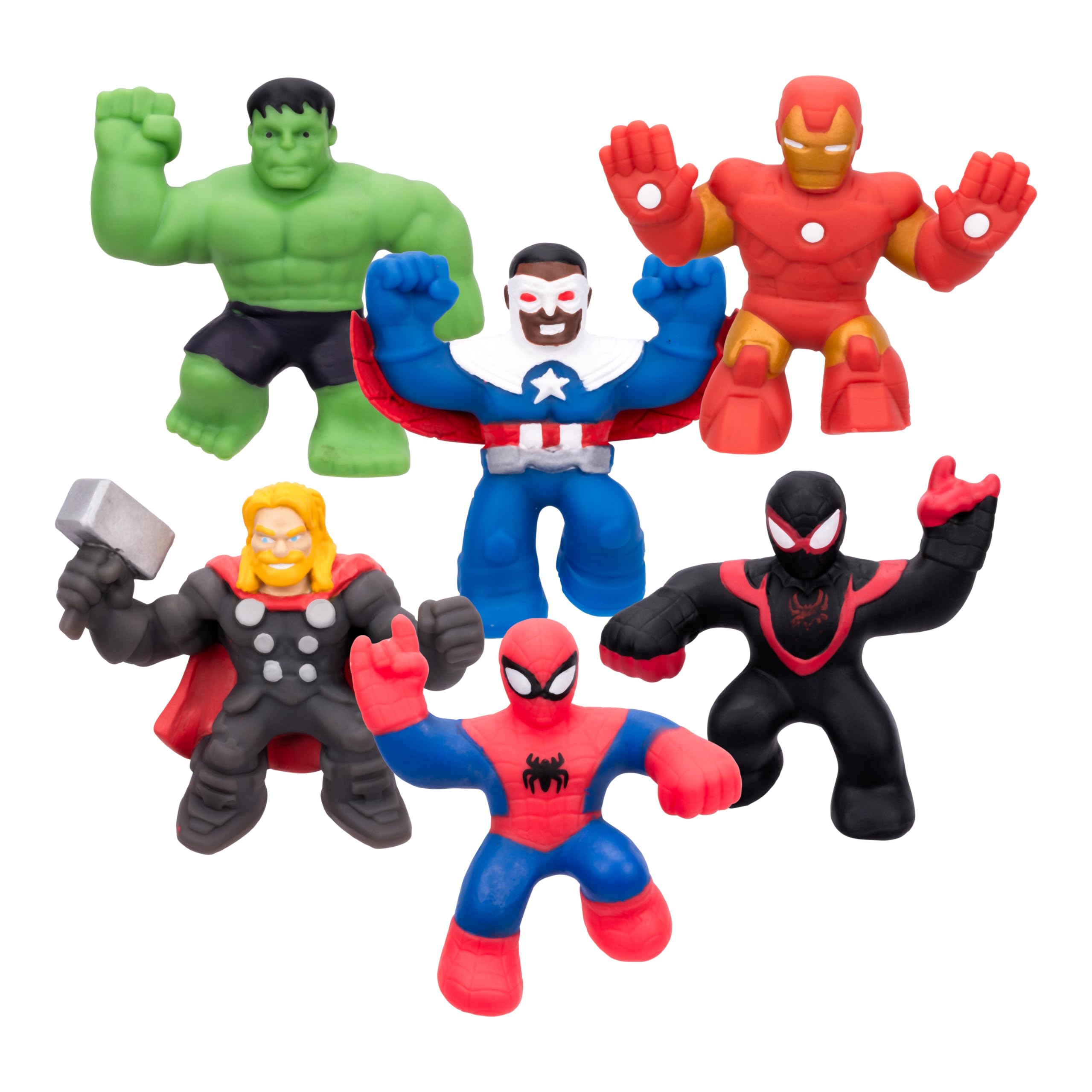 Goo JIT Zu Marvel Minis, Squishy Toys, 6-Pack