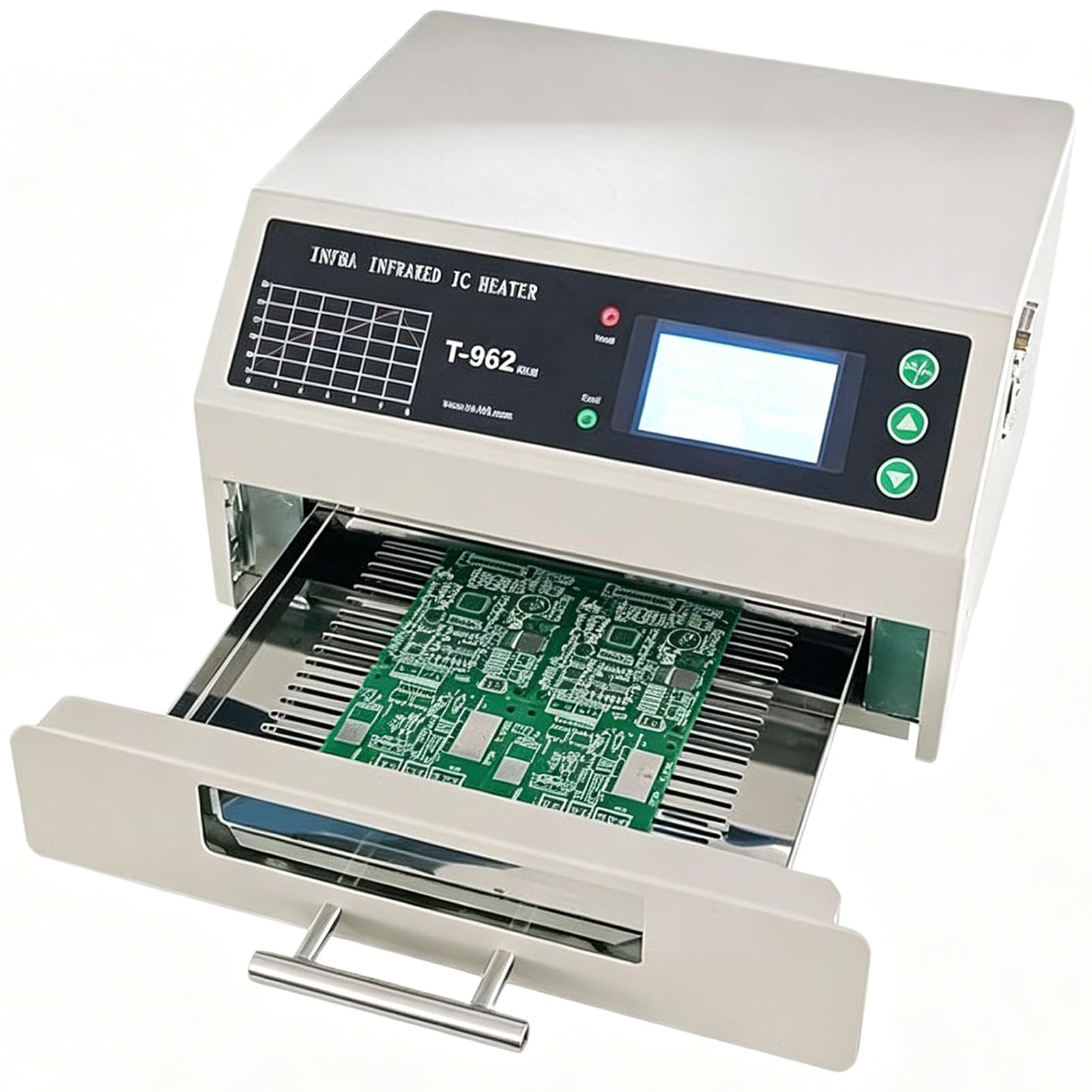 Horno de reflujo T962-800w para crear prototipos de electrónica en casa