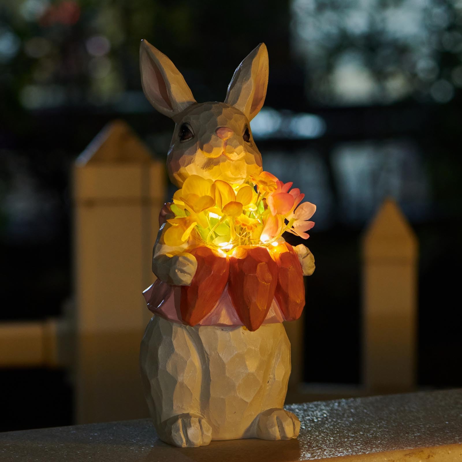 Amazon.co.jp: ガーデニング 置物 かわいいうさぎ 置物 ガーデン