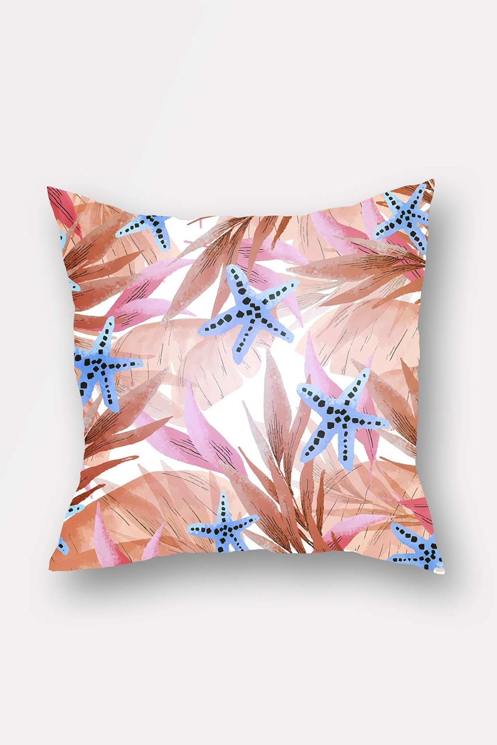 Lulu Home Pillowcase, Multi-Colour, 45 x 45 cm, Multi-coloured, 45 x 45 cm (Pack of 1)