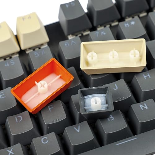 Miniatura 3 de Carbon Miami PBT - Teclas retroiluminadas ANSI para teclado mecánico MX Melody 96 KBD75 68 61 87 104 (solo tecla) (carbono invertido)