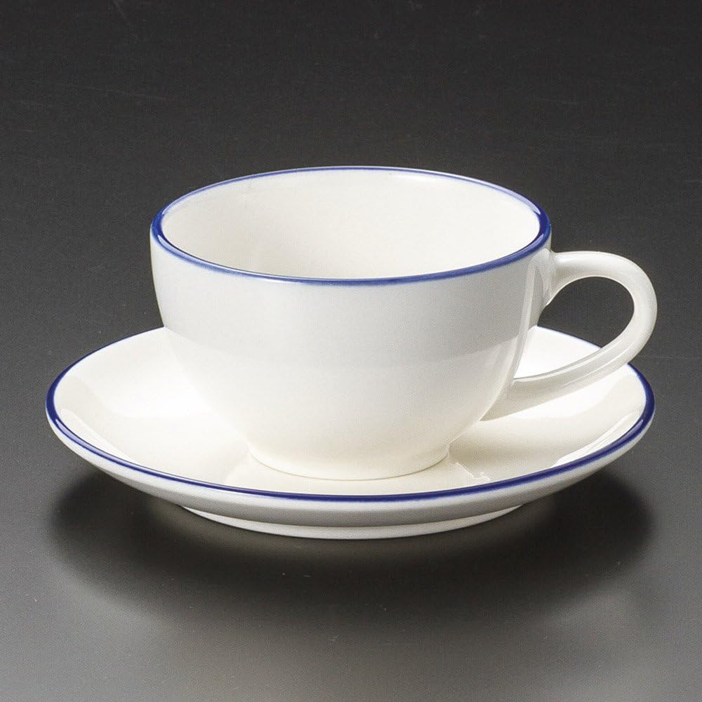 Coffee ho-ro-demitasu Bowl Plate [7.5 x 4.7 cm 127cc, 11.5 x 1.6 cm] Kagurazaka Inn 和食 Charger Restaurant Commercial