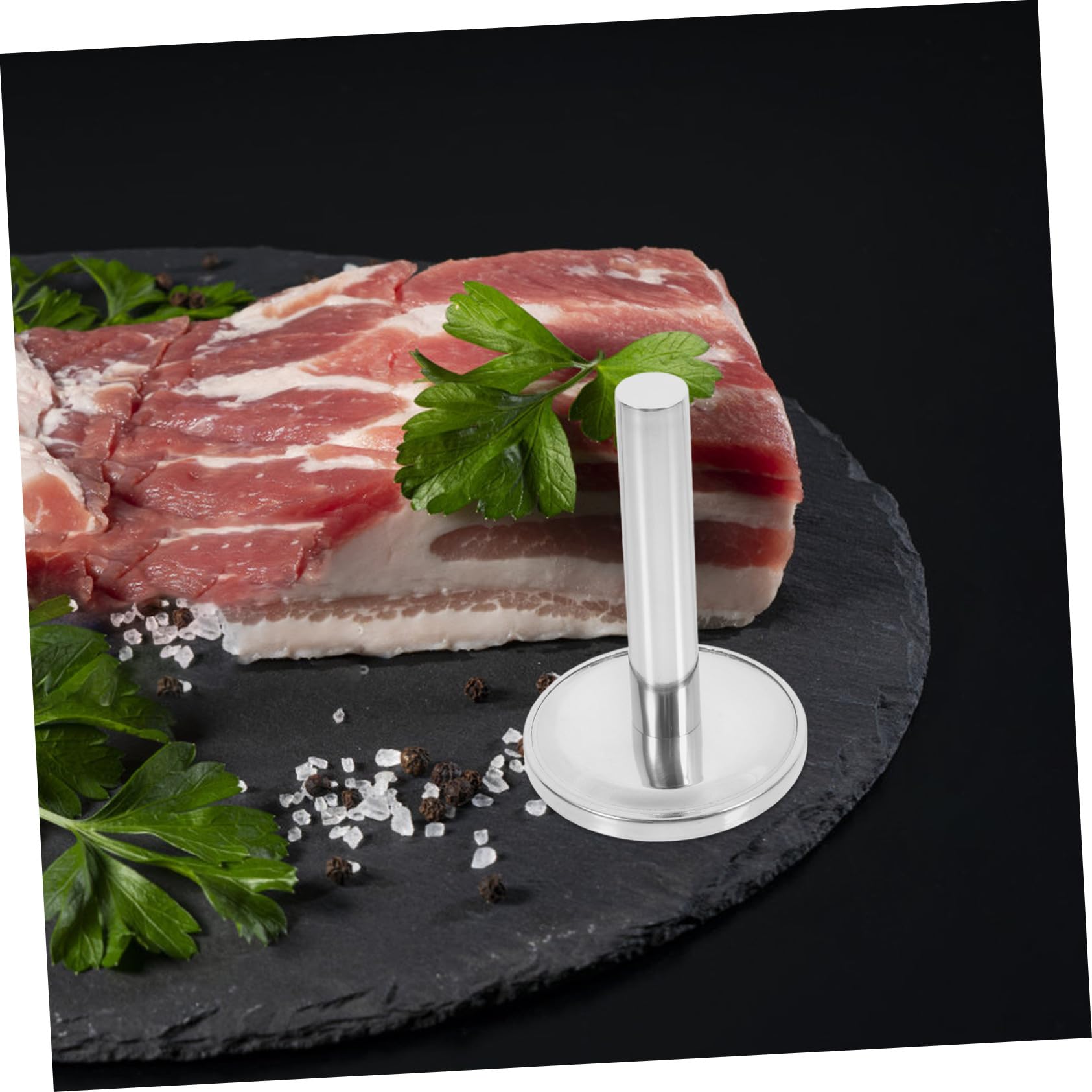Gatuida Fleischklopfer aus Edelstahl für Küche und Zuhause 304 Rostfreier Stahl Robust und Leicht zu Reinigen zum Zartmachen von Rind und Schweinefleisch