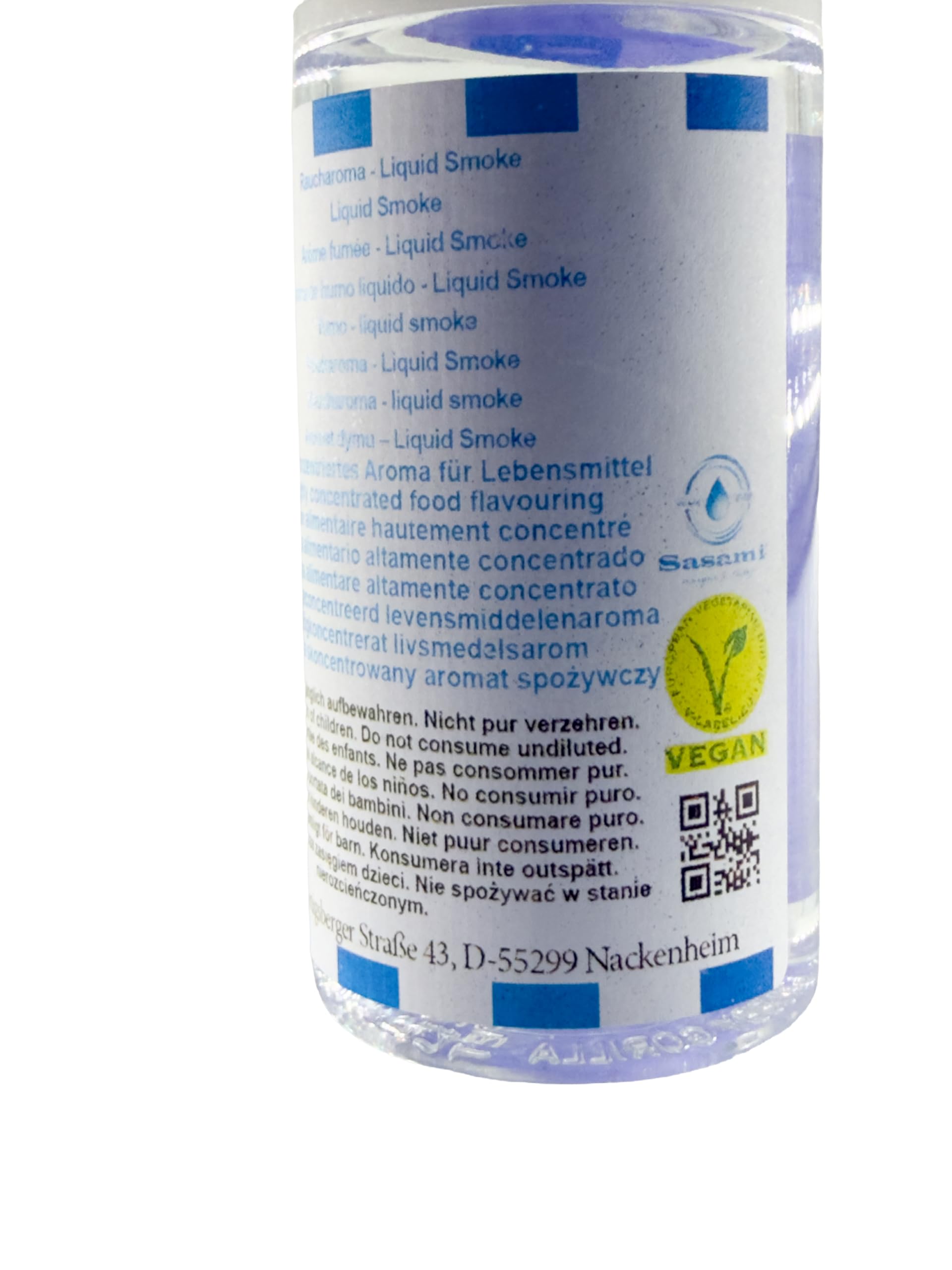 Aroma de humo líquido - Liquid Smoke aroma concentrado - Vegano - Sasami - 10ml