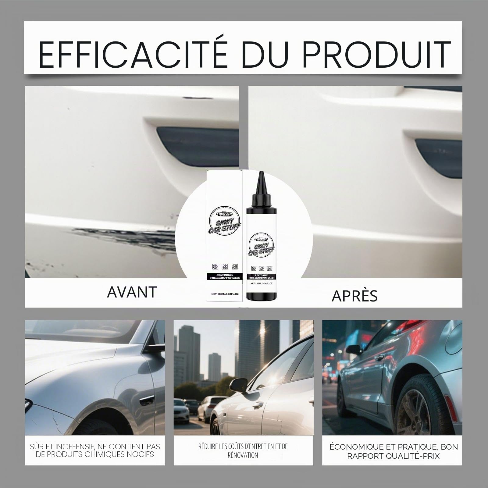 Car Coating Agent 100ml Shiny Car Stuff Waterproof Multi-functional Coating Polishing Agent