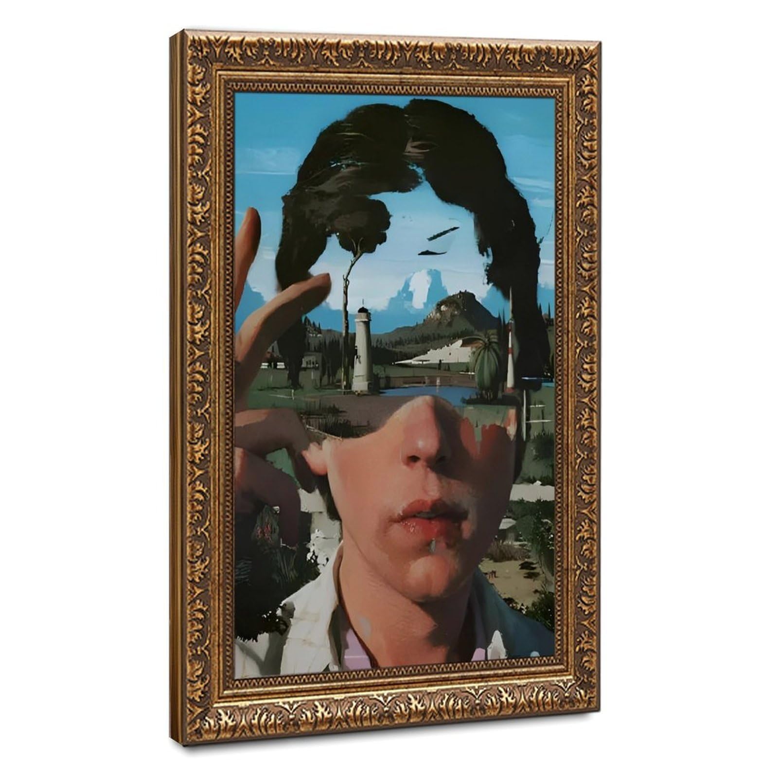 Bareronor Abstract Landscape Boy Canvas Poster Bedroom Decor Landscape Office Room Decor Gift 20" L X 30" W