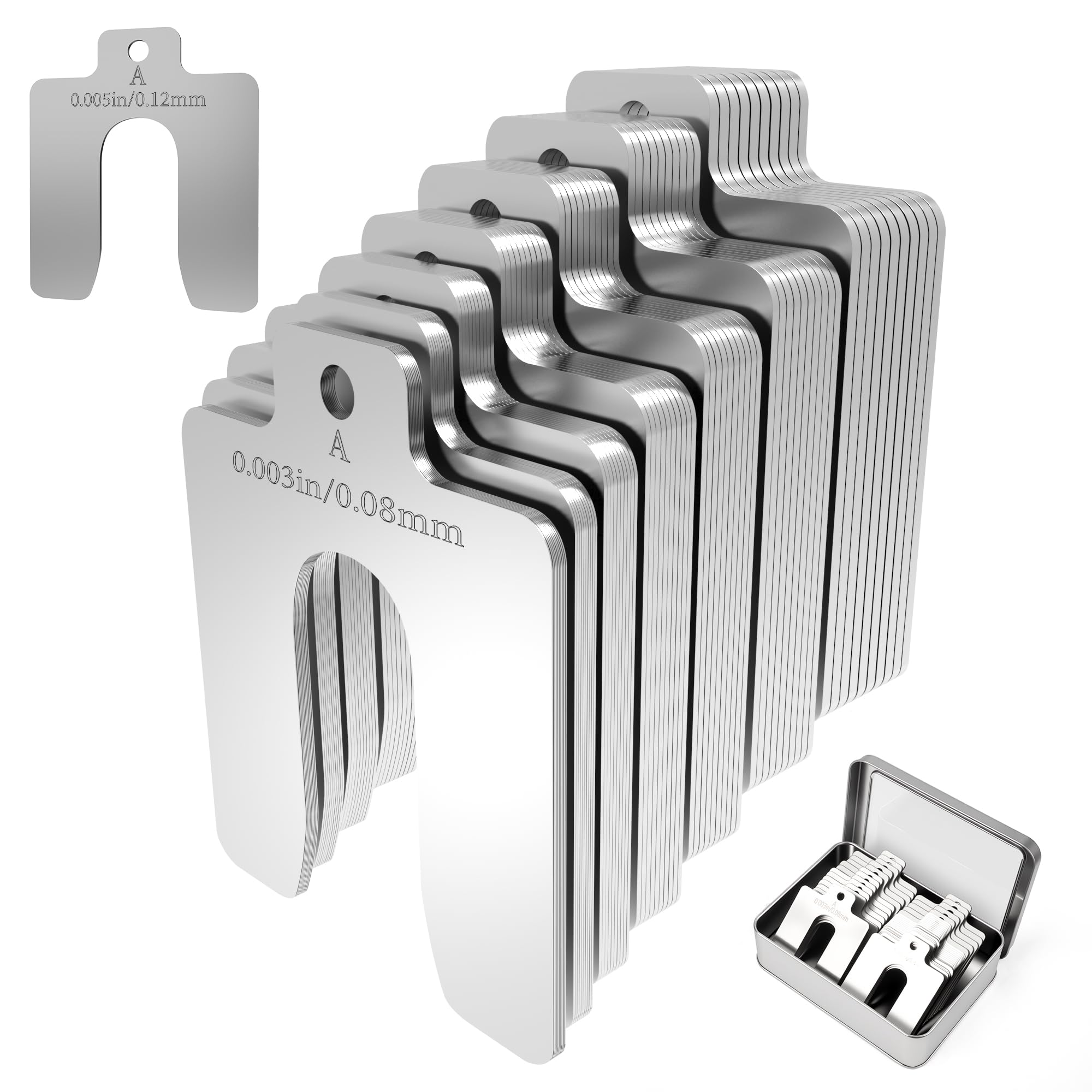 Stainless Steel Shims Kit - 70 Pcs for Leveling & Alignment -1