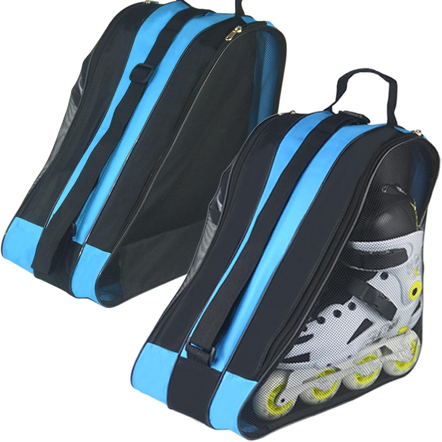 Ice Skate Bag,2 Pack Roller Skate Bags for Girls Boys and Most Adults, Large Capacity Skate Bag Fits Quad Skates, Inline Skate and Most Roller Skate Accessories : Sports & Outdoors