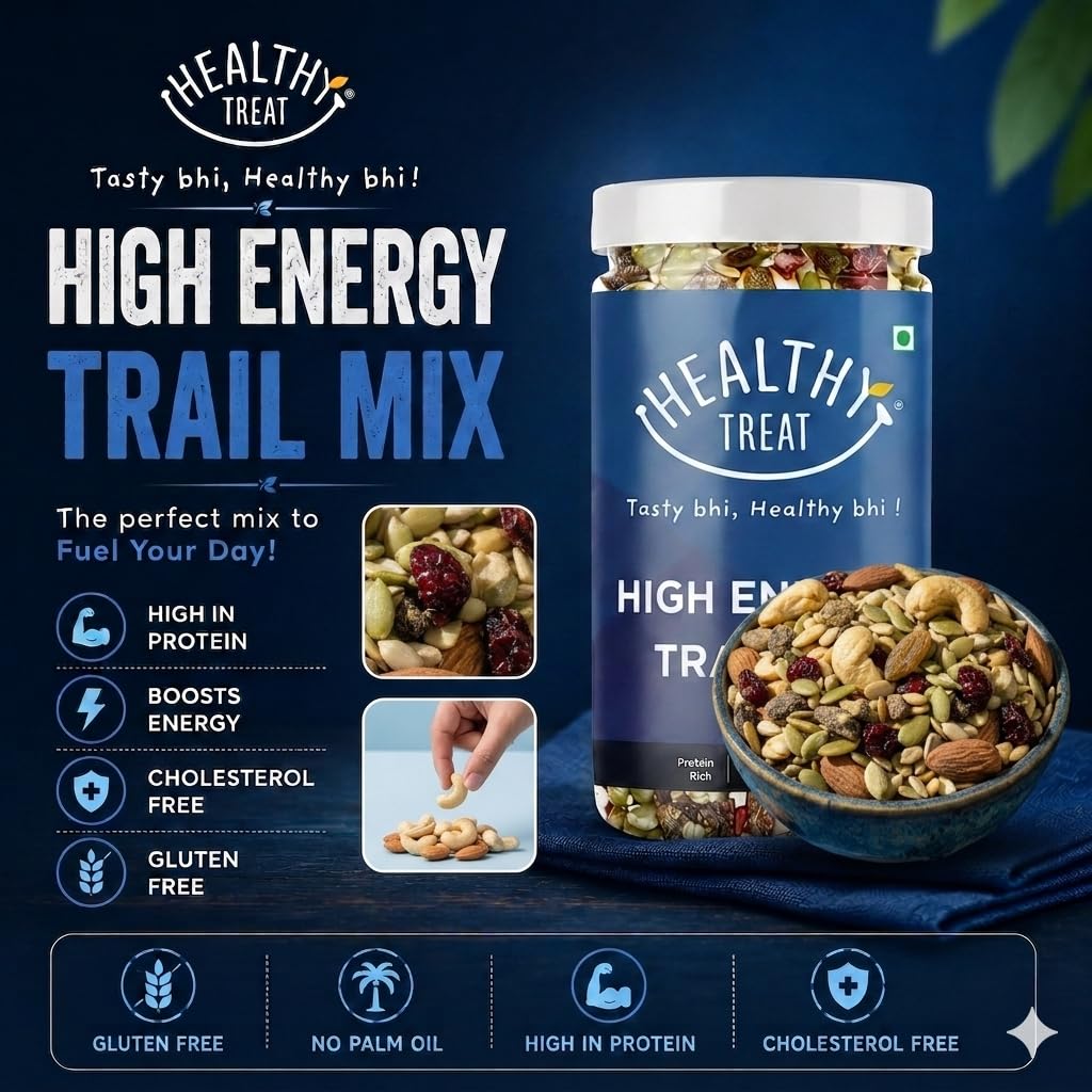 Healthy Treat Diabetic Friendly Healthy Snacks Pack | Roasted Soyabean, Roasted Chana Jor, Roasted Green Moong, Roasted High Energy Trail mix | Roasted Healthy Snacks Pack 4