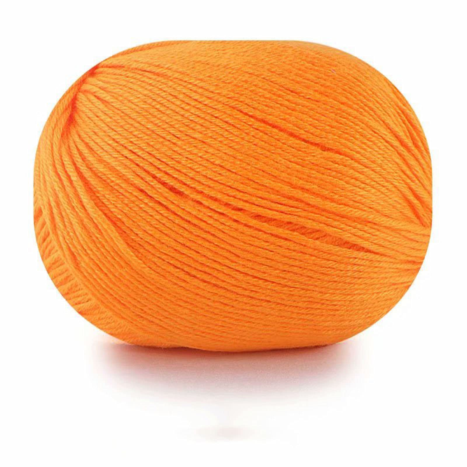 Zoomlie Color 32 Milk Cotton Yarn For Crochet 10 * 50G Smooth Super Soft Comfortable Double Knitting Baby Wool For Baby Scarf Hat Clothing Any Handcrafts Crocheting (5 Balls,)