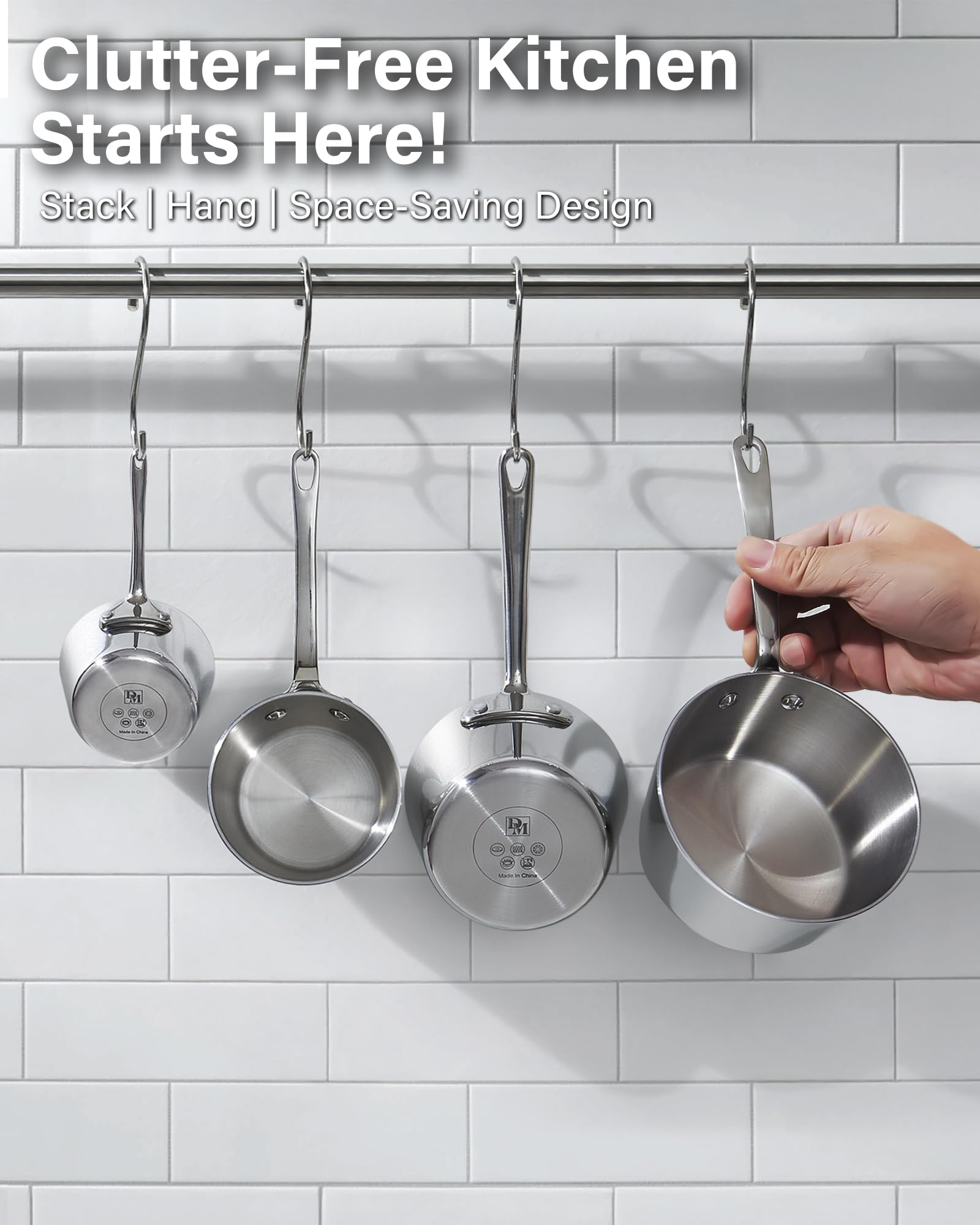 DM Butter Warmer - Stainless Steel Saucepan -6