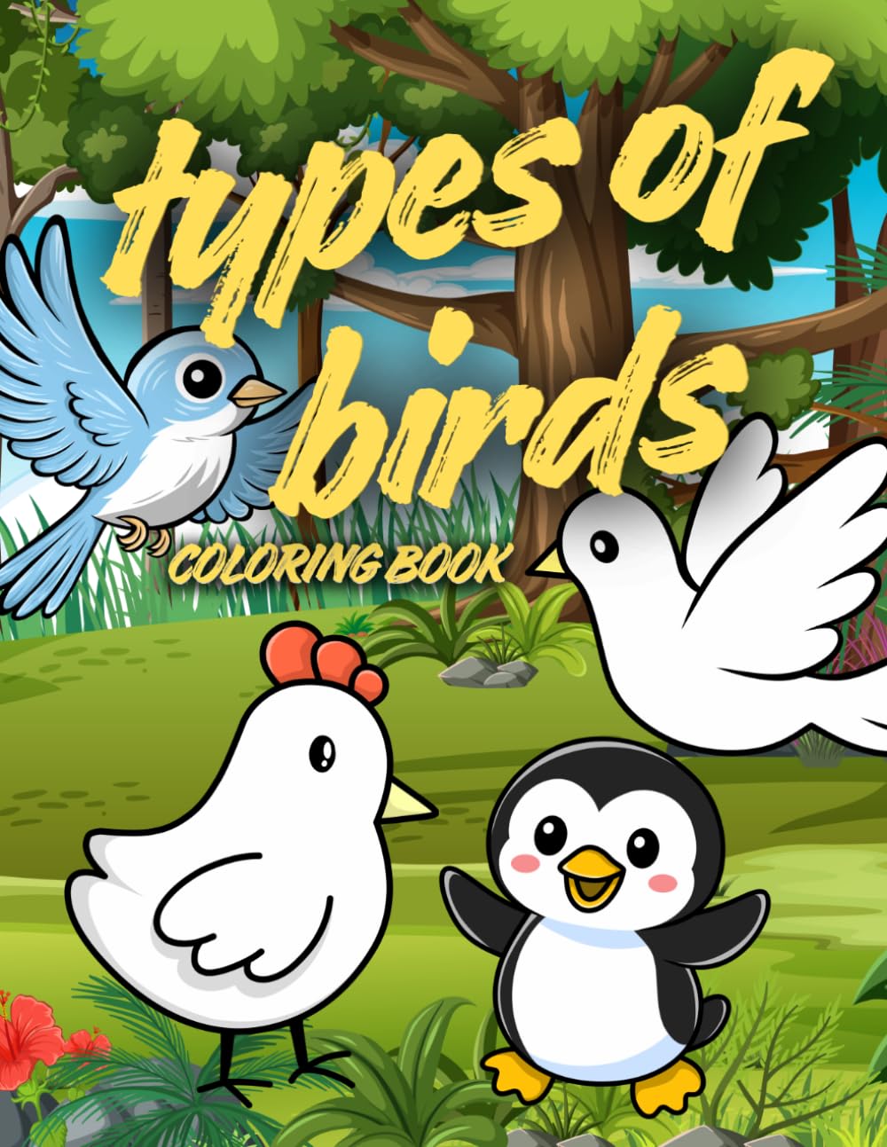 Bird Coloring Book for Kids Ages 6–12:: Types of Birds to Color and Learn – Fun and Educational Coloring Pages for Kids & Teens