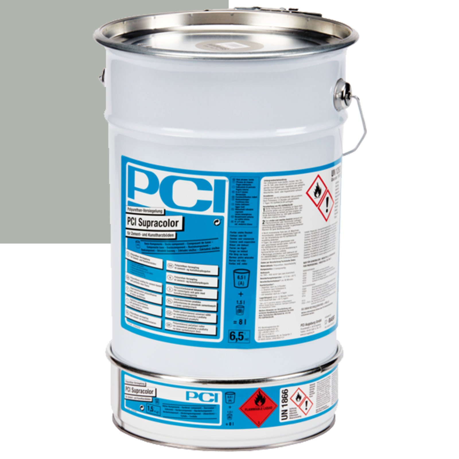 PCI Supracolor Polyurethan-Versiegelung für Zementboden und Kunstharzboden RAL 7030 Steingrau