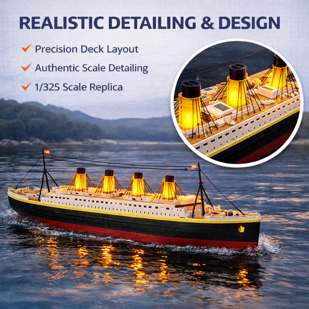 Amazon.com: Liberty Imports 1/325 Scale RC Titanic Boat 32 Inch