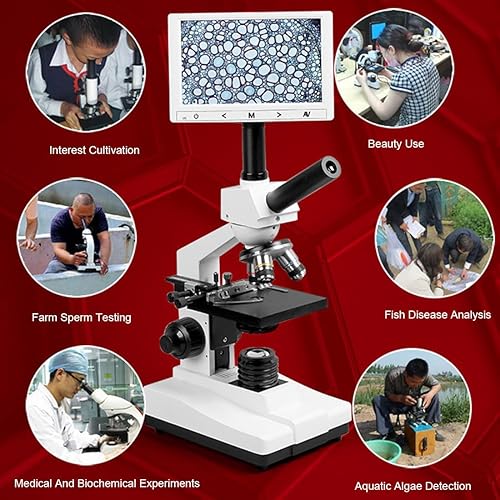 Miniatura 5 de Microscopio 40X-2000X compuesto óptico de laboratorio profesional monocular biológico conjunto de microscopios biológicos gruesos y finos