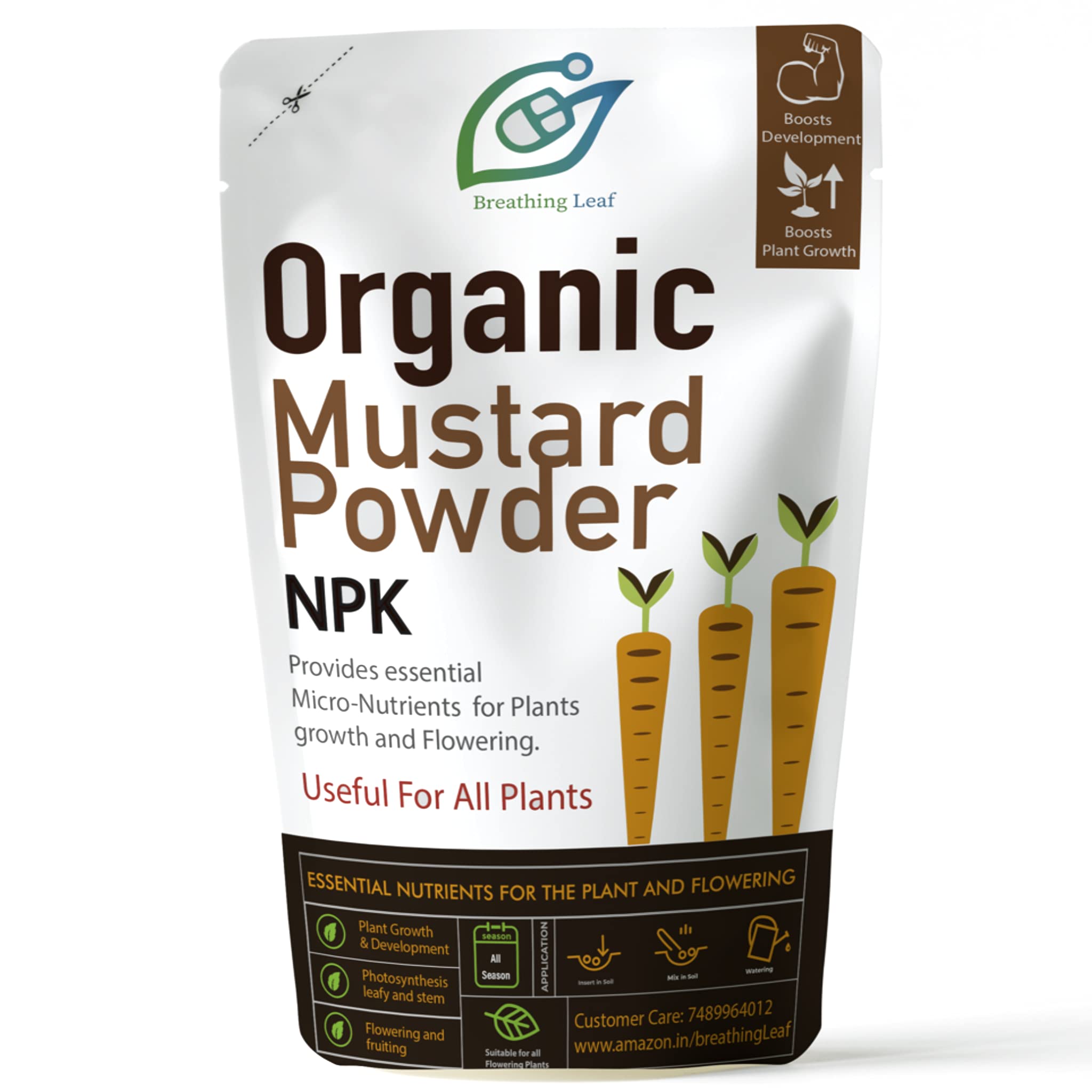 breathingLeaf Mustard Cake Powder | Organic and Natural | Sarso Khali/Khad for Flowering (400 gm) (B07R17RT19) Amazon Price History, Amazon Price Tracker
