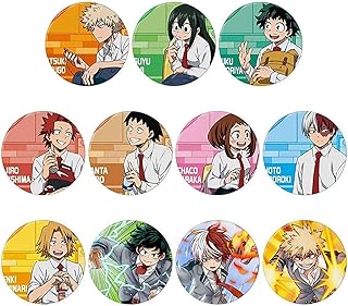 DHTRT-354 Spilla a forma di anime, regalo per cosplay, sacco di 11 My Hero Academia Button Pins DHTRT-354 per vestiti, zaino e cappello