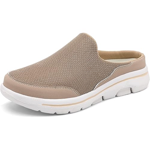 Slip On Mules & Clogs for Womens Mens Light Open Back Shoes Comfort Walking Shoes Breathable Slippers Closed Toe Slides