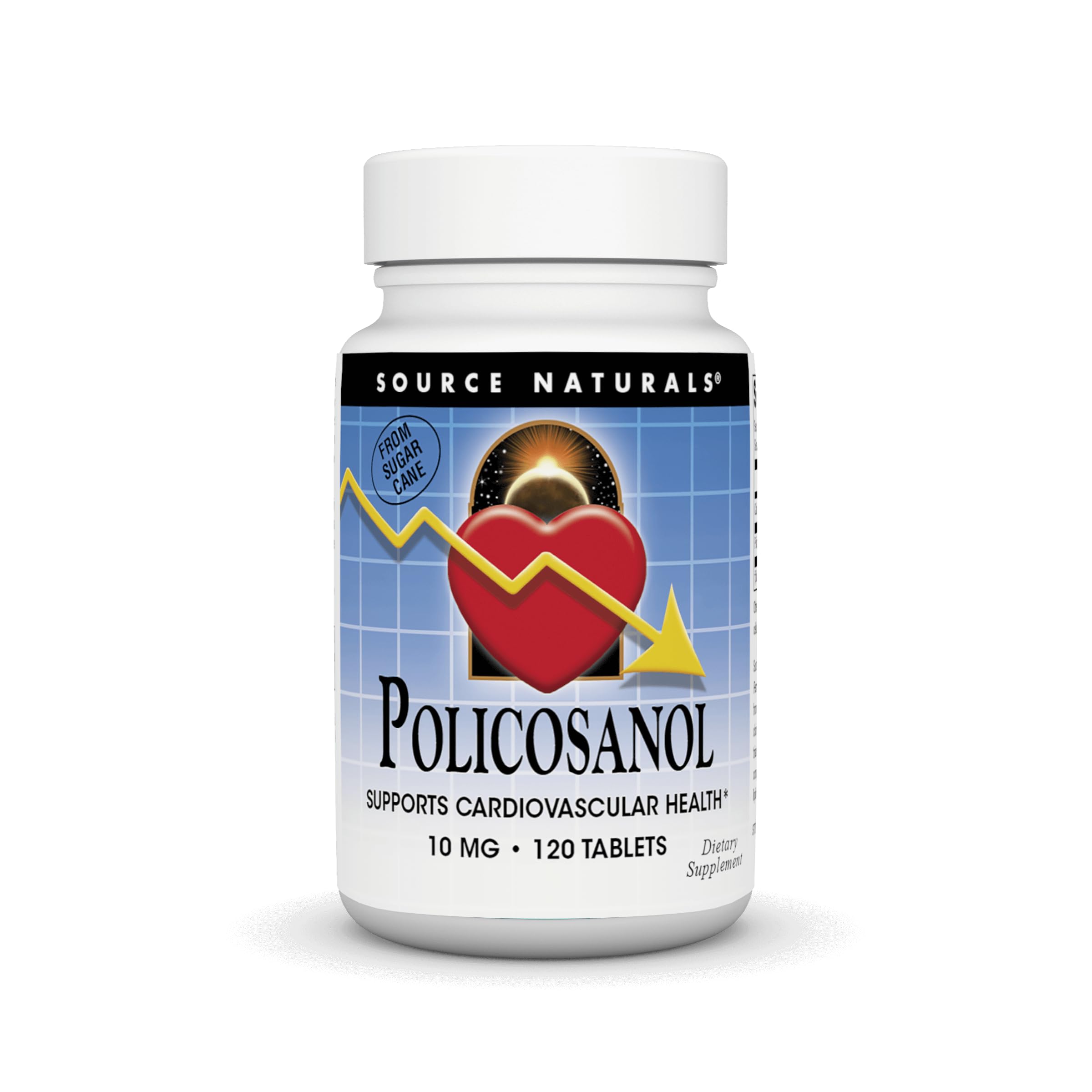 Source Naturals Policosanol Supports Cardiovascular Health*, 10 Mg -120 Tablets