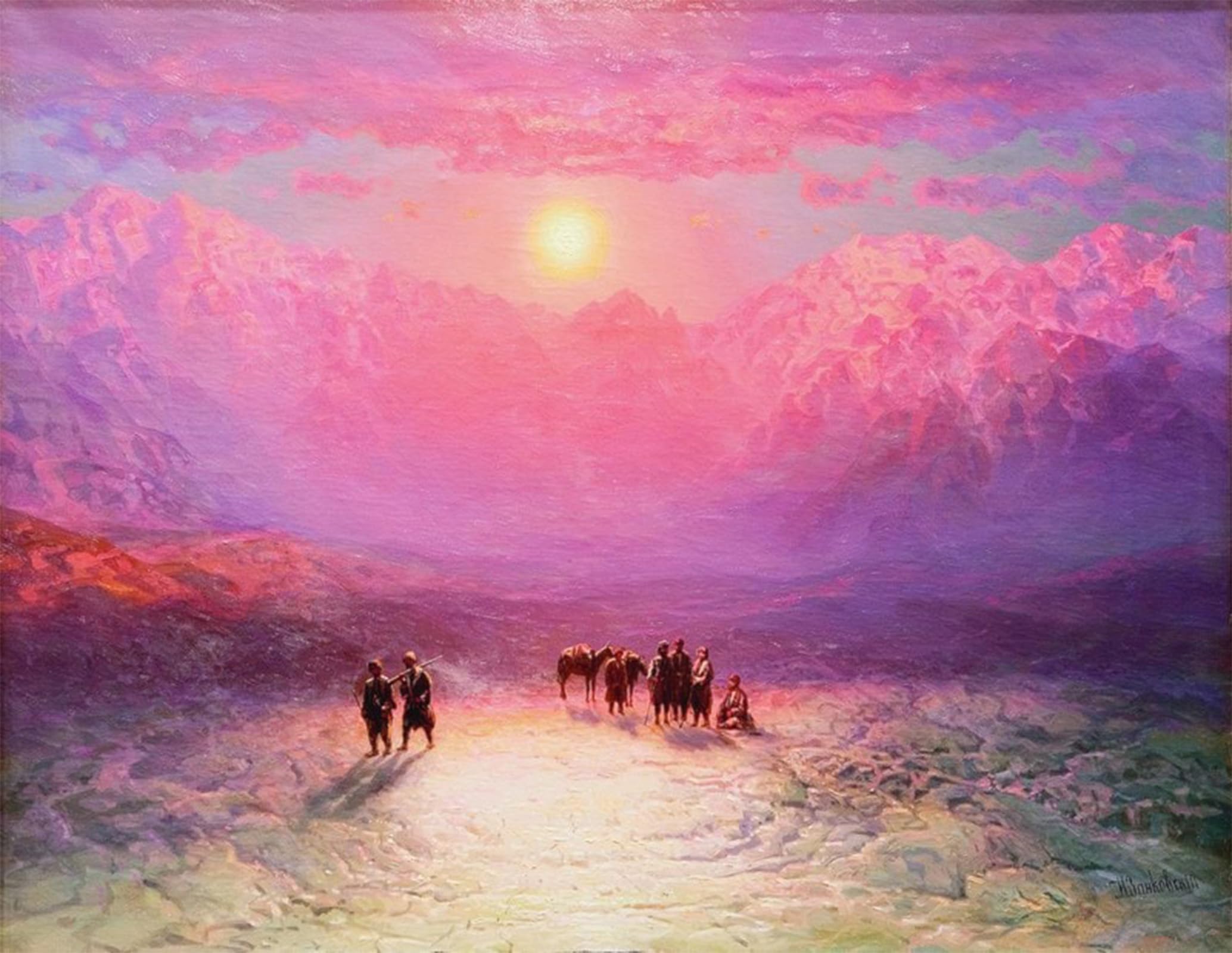POSTERIIk Famous Animal Posters Vintage Picture the Glacier by Ilya Nikolaevich Zankovsky Modern Wall Decor for Home Decor 60x90cm