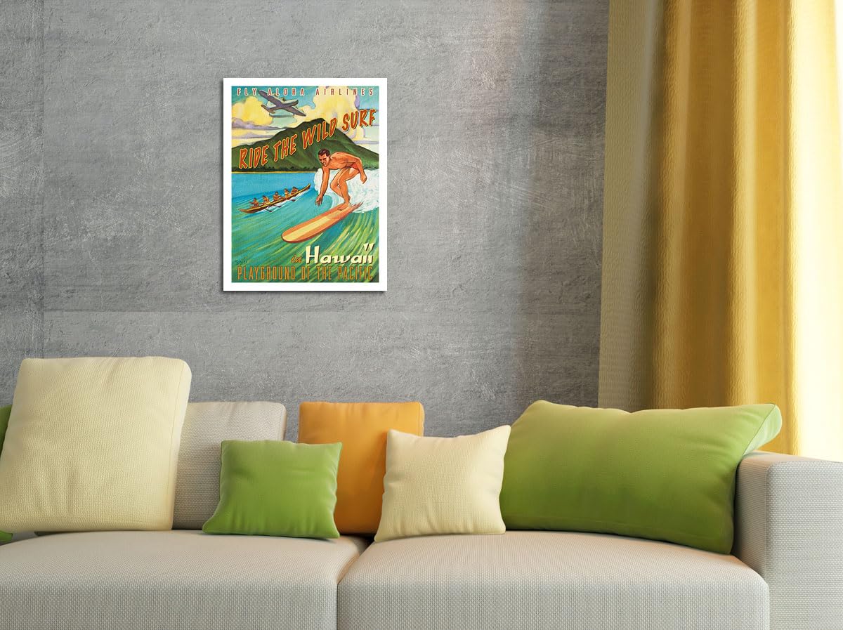 Hawaiian Air アートマップ ビンテージポスター Hawaiian Air アートマップ ビンテージポスター Hawaiian Air