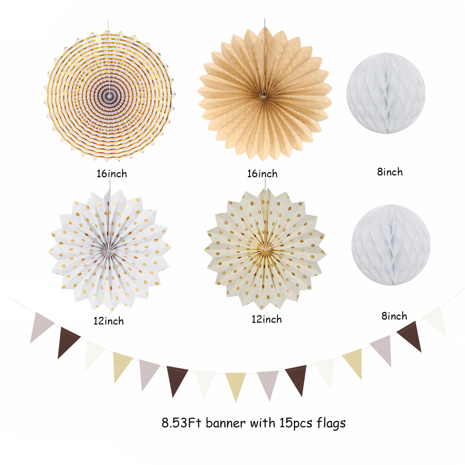 Flores Papel Decoracion Boda Decoración Otoño Decoraciones De Fiesta  Bohemias Color Marrón Burdeos Champán – 14 Linternas Rústicas De Papel De  Boda, Pompones De Seda, Panal, Otoño, Cumpleaños Decoraciones Rusticas  Abanicos De Papel, image size:1600x1600