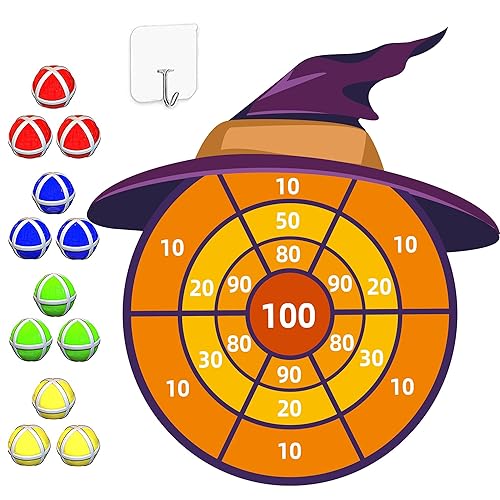 30' Witch Hat Party Favor, Kids Dart Board Game, Halloween