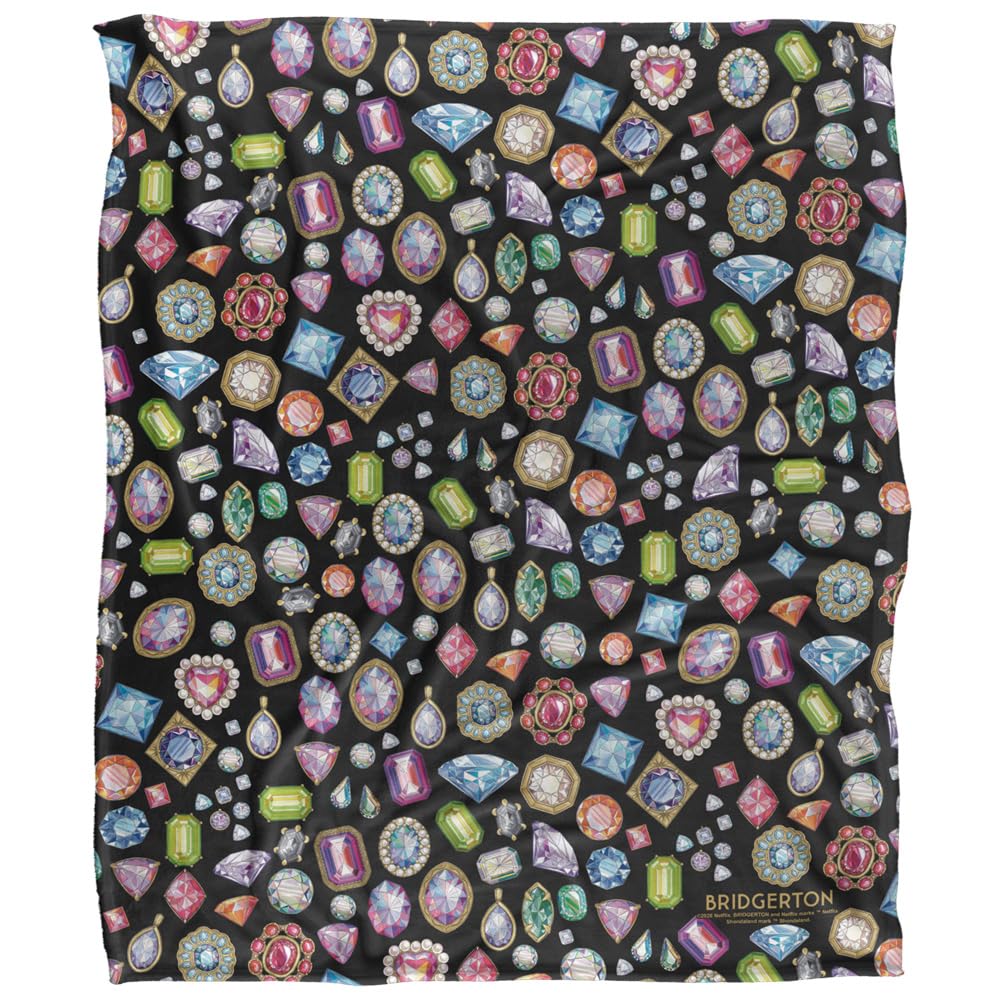 Bridgerton Crown Jewels Silky Touch Super Soft Throw Blanket 152 X 127 Cm