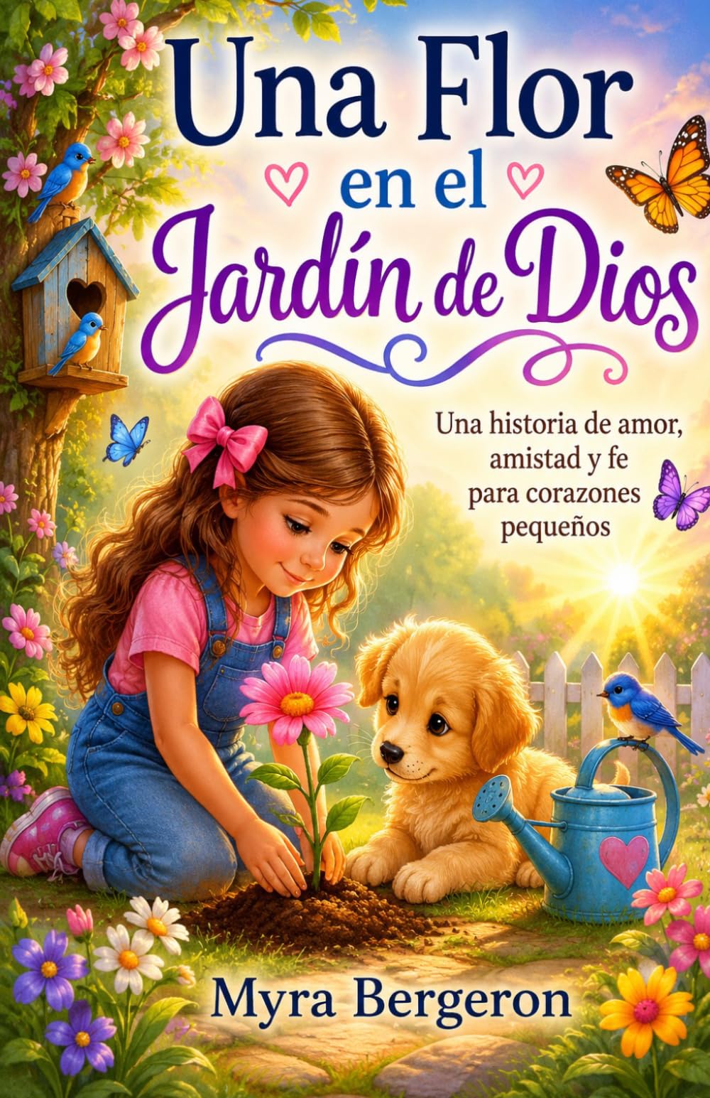 Una Flor en el Jardin de Dios: Libro ilustrado (libros en español)